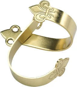 TRADITIONS GUN HANGERS BRASS - CURVED WITH FELT LINING