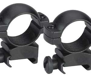 TRADITIONS RINGS 1" WEAVER - HIGH MATTE BLACK