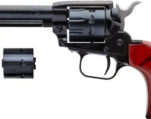 HERITAGE 22LR/WMR COMBO 4.75" - BLUED COCOBOLO GRIPS 9-SHOT