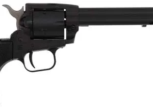 HERITAGE 22LR/22WMR BLACK - 6.5" STEEL FRAME POLYMER GRIP