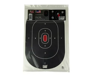 PROSHOT 12X18 SILH SS BLACK 8PK