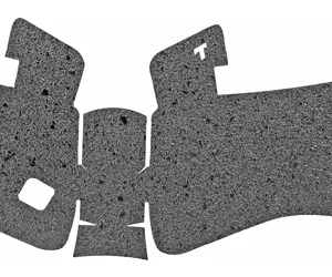 TALON GRP FOR GLOCK 19 GEN5 RBR NOBK