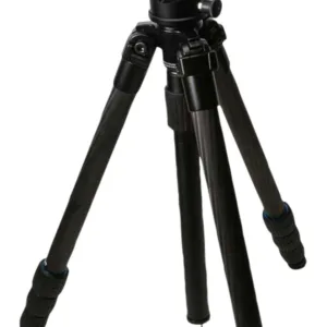 KOPF Jager KJ85004K K800  Tripod made of Carbon Fiber with Black Finish, Adjustable Reaper Rail, 4-Level Leg Extension, 21-87 Degree Pan & Tilt