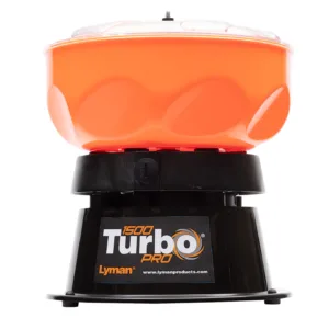 Lyman 7631650 1500 Pro Turbo Tumbler Black/Orange