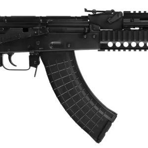 Pioneer Arms AK0031KCORE Micro Hellpup CORE 7.62x39mm 30+1 7" Blued Threaded Barrel, Quad Picatinny Rail Handguard, Blued Steel Receiver w/Side Mounted Optic Rail, Black Plastic Grip, Right Hand