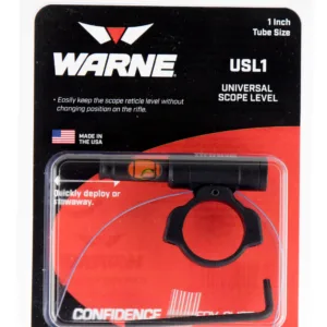 Warne USL1 Universal Scope Level  1" Tube Diameter Universal Aluminum Black