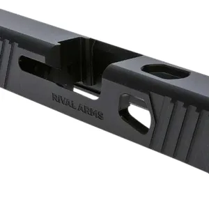 Rival Arms RA10G305A Precision Slide A1 Compatible w/Glock 43 Gen3, 9mm Luger Black QPQ Stainless Steel, RMR Cut Sights