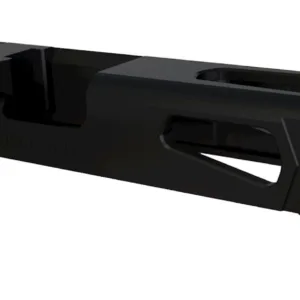 Rival Arms RA10G105A Precision Slide A1 QPQ Black 17-4 Stainless Steel with Front/Rear Serrations & Doctor Optic Cut for Glock 17 Gen3