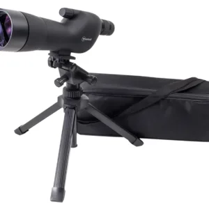 Firefield FF11018K Spotting Scope Kit 20-60x 60mm Black Rubber Armor Angled Body BaK-4 Roof Prism & Straight Eye Piece
