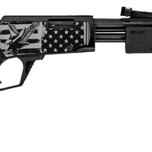 Rossi RP22181SYEN18 RP22  22 LR 15+1 18" Black Polished Alloy Steel Barrel, Black w/Engraved Eagle & US Flag Aluminum Receiver, Black Synthetic Fixed Stock