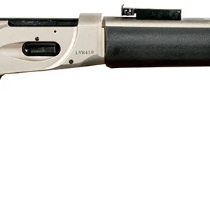 Gforce Arms GFLVR20SS Saddlehorn  Full Size 410 Gauge Lever 2.50" 7+1 20" Stainless Steel Barrel, Stainless Aluminum Receiver, Fixed Black Synthetic Stock, Right Hand