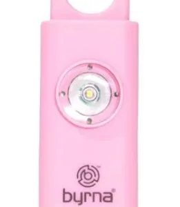 BYRNA BANSHEE ALARM/FLASHING - LIGHT DEVICE W/CLIP PINK